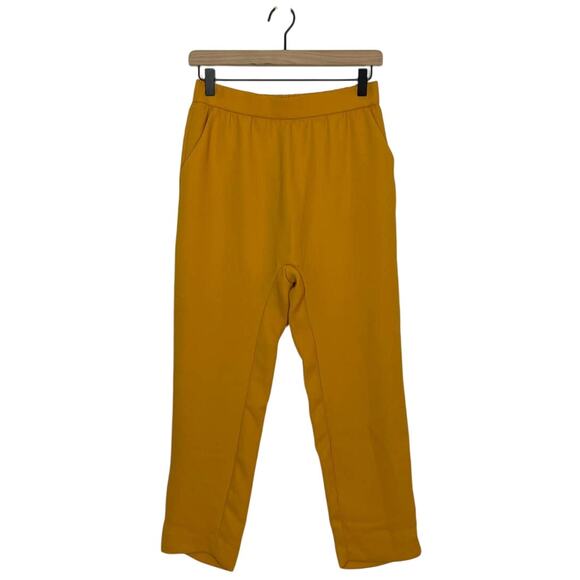 ZARA Legging Women's XS Yellow Mustard Trafaluc Collection Cropped Capri NWOT - Picture 1 of 9
